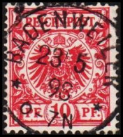 Delcampe - 1898. 10 PF REICHSPOST LUX BADENWEILER 23 5 98. (Michel 47) - JF192682 - Used Stamps