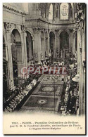 Delcampe - CPA Paris Premiere Ordination De Pretres Par Le Cardinal Amette Archeveque De Paris A L'eglise Saint Sulpice - Autres Monuments, édifices