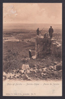 Delcampe - Vintage Postcard Palestine Plain Of Jericho Arab Men With Rifle Ruin Vester 1910 - Palästina