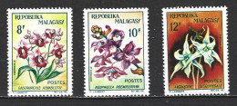 Delcampe - MADAGASCAR. N°385-7 De 1963. Orchidées. - Orchidées