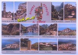Delcampe - {105169} Divers Aspects De Corse, Multivues; Saint-Florent, Clocher De La Porta, Porto-Vecchio, Citadelle De Corté - Corse