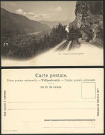 Delcampe - Switzerland Lungern Und Bruenigbahn Locomotive Steam Train Old Swiss UB Postcard - Non Classés