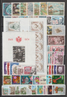 Delcampe - MONACO - 1974 - ANNEE COMPLETE AVEC POSTE AERIENNE + BLOC EUROPA ! ** MNH - COTE = 259.5 EUR. - Annate Complete