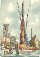 Delcampe - CPA Bateau De Peche Voilier - Pesca
