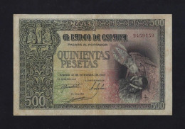 Delcampe - Spain 500 Pesetas 1940 P-124 XF+ Rare - 1000 Pesetas