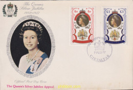 Delcampe - 427547 MNH GIBRALTAR 1977 25 ANIVERSARIO DEL ACCESO AL TRONO DE ISABEL II - Gibraltar
