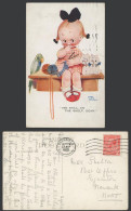 Delcampe - MABEL LUCIE ATTWELL 1928 Old Postcard Budgie Bird Cats, I'se Still On Shelf 1019 - Non Classés