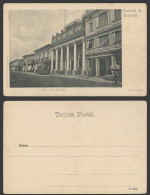 Delcampe - Ecuador Old UB Postcard Guayaquil, Banco Del Ecuador Bank, TRAM Car Street Scene - Ecuador