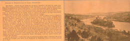 Delcampe - TANCOS - Postal DUPLO Com Vista Do Castelo De Almourol E No Verso O Discurso De Salazar E Representant Corpo Diplomático - Santarem