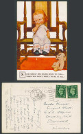 Delcampe - MABEL LUCIE ATTWELL 1938 Old Postcard Dog, Tears Fall You Don't Write To Me 2420 - Non Classés