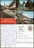 Delcampe - Bühl Baden Ortsansichten U.a. Straßen, Hotel, Geschäft, Autos VW Käfer 1989 - Bühl
