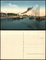 Delcampe - Ansichtskarte Gröba-Riesa Dampfer Und Schlepper In Gröba 1912 - Riesa