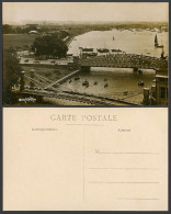 Delcampe - Singapore Old Real Photo Postcard Truss Bridge Bridge Boats Street View Panorama - Non Classés