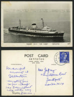 Delcampe - PAQUEBOT S.N.C.F. Ship Cote D'Azur 1950 Old RP Postcard - Non Classés