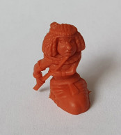 Delcampe - FIGURINE PUBLICITAIRE ASTERIX DUPONT D'ISSIGNY 1969 JOUEUSE DE FLUTE EGYPTIENNE Orange - Asterix & Obelix