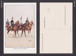 Delcampe - Hungary, Vintage Postcard, General With His Staff In 1901 - Regimente
