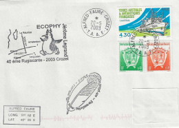 Delcampe - 31 - 1 - Enveloppe Crozet Cachets Ecophy 2003 - Briefe U. Dokumente
