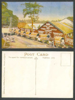 Delcampe - Ceylon Old Postcard Maddema Mills Colombo Double Bullock Cart LIPTON Series TEA - Sri Lanka (Ceylon)