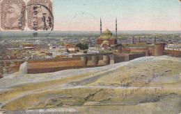 Delcampe - CPA ÉGYPTE - Caire : Vue Générale De La Citadelle - Mosquée Méhémet Ali - Couleur - Caïro
