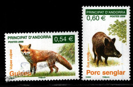 Delcampe - Andorre Français / French Andorra 2008 Yv. 649-50, Fauna, Fox & Boar - MNH - Unused Stamps