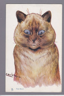 Delcampe - CPA WAIN Louis Chat Cat Position Humaine écrite - Wain, Louis