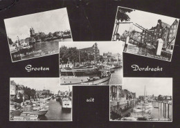 Delcampe - Nederland Dordrecht Havengezichten Met Historische Gebouwen Real Photo #SCF071 - Dordrecht