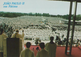 Delcampe - Portugal Fátima Papa João Paulo II Missa Multidão Não Oblitado Unposted #SCF039 - Santarem