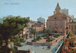 Delcampe - ESPAÑA Inca Plaza Principal Con Campanario Arquitectura Unposted #SCE994 - Mallorca