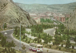 Delcampe - Georgia Tbilisi Mountain Cityscape Winding Road Soviet Bus #SCE917 - Georgia