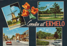 Delcampe - Nederland Ermelo Windmolen Dorpsgezichten Meer Tulpen Afgestempeld #SCE900 - Ermelo