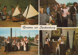 Delcampe - Nederland Spakenburg Klederdracht Vissersschepen Markt Afgestempeld #SCE821 - Spakenburg