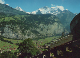 Delcampe - Schweiz Lauterbrunnen Berner Oberland Bergbahn Mürren Jungfrau Alpen #SCE792 - Lauterbrunnen