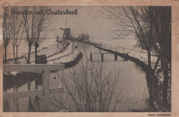 Delcampe - Nederland Oosterbeek Winters Landschap Molen Kanaal Doorvoerde #SCE705 - Oosterbeek