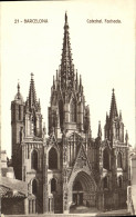 Delcampe - CPA Barcelona Cathedral Fachada - Barcelona