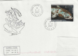 Delcampe - 31 - 60 - Enveloppe Crozet  2007 Cachet Illustré Ecophy - Rare Timbre De Carnet De Voyage - Briefe U. Dokumente
