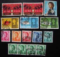 Delcampe - Années 1968-1969. HONG KONG Colonie Britannique  - LOT DE 15 TIMBRES - Sonstige - Asien