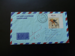 Delcampe - Lutte Wrestling Sur Lettre Par Avion Air Mail Cover Luftpost Hannover -> Zimbabwe 1991 - Lotta