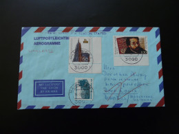 Delcampe - Lettre Par Avion Air Mail Cover Luftpost Hannover -> Maurice Mauritius 1991 - Briefe U. Dokumente