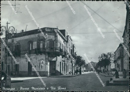 Delcampe - D835 Cartolina Mesagne Piazza Municipio E Via Roma Provincia Di Brindisi - Brindisi