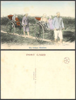 Delcampe - China Old Hand Tinted Postcard Chinese Rickshaw Coolies Women And Girls Shanghai - China