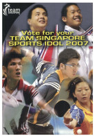 Delcampe - 2007 Cartolina Pubblicitaria SINGAPORE-Beijing 2008 - Olympische Spiele