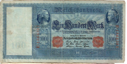 Delcampe - Germany Reichsbank Note 100 Mark 21 April 1910 Series E, Paper Money - 100 Mark