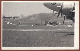 Delcampe - MONTENEGRO-YUGOSLAVIJA, ŽABLJAK/ZABLJAK AIRPORT, DOUGLAS 6 PTT AIRPLANE PPC 1963 RARE!!!!!!!!!! - Montenegro