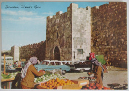 Delcampe - ISRAEL JERUSALEM OLD CITY WALL HERODS GATE POSTCARD CARTOLINA CARTE POSTALE ANSICHTSKARTE POSTKARTE CARD KARTE CP PC AK - Israel