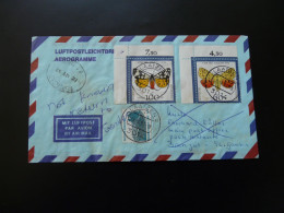 Delcampe - Lettre Par Avion Air Mail Cover Luftpost Laatzen -> Gambia 1991 - Schmetterlinge