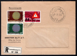Delcampe - LUXEMBURG Yt. 757/759 FDC 1970 - FDC