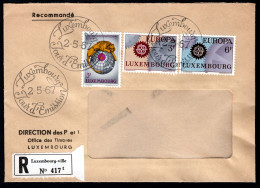 Delcampe - LUXEMBURG Yt. 699/701 FDC 1967 - FDC