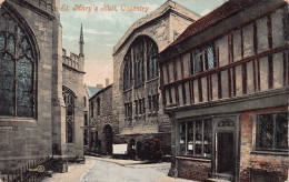 Delcampe - B141 England Coventry St Mary's Hall Vintage Postcard - Coventry