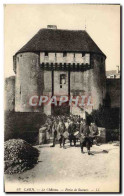 Delcampe - CPA Caen Le Chateau Porte De Secours Soldats Militaria - Caen