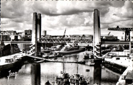 Delcampe - Brest - Le Pont De Recouvrance Au Fond La Jeanne D ARc - CPSM - Brest
